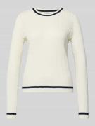 Christian Berg Woman Strickpullover mit gerippten Abschlüssen in Offwh...