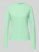 s.Oliver RED LABEL Slim Fit Langarmshirt mit Viskose-Anteil in Hellgru...