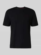 HUGO T-Shirt mit Label-Stitching Modell 'Austin' in Black, Größe XL