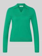 Christian Berg Woman Regular Fit Longsleeve aus Viskose-Mix mit Polo-K...