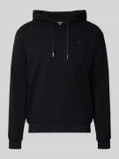 Antony Morato Regular Fit Hoodie in Strick-Optik in BLACK, Größe L