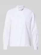 Milano Italy Regular Fit Hemdbluse mit floraler Applikation in Weiss, ...