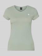 G-Star Raw T-Shirt mit Label-Stitching in Schilf, Größe L