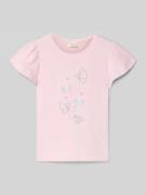 s.Oliver RED LABEL Regular Fit T-Shirt aus reiner Baumwolle in Hellros...