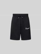 Dsquared2 Sweatshorts aus reiner Baumwolle in Black, Größe L