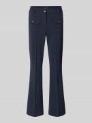 Cambio Flared Fit Stoffhose mit Pattentaschen Modell 'Farah' in Marine...