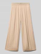 s.Oliver RED LABEL Regular Fit Weite Hose mit elastischem Bund in Beig...