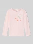 s.Oliver RED LABEL Regular Fit Langarmshirt aus Baumwoll-Mix in Hellro...