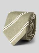 Gierremilano Seidenkrawatte aus reiner Seide mit Logo-Patch in Gruen, ...