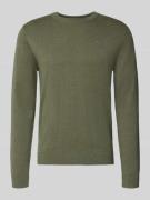 Tom Tailor Regular Fit Strickpullover aus reiner Baumwolle in Oliv, Gr...