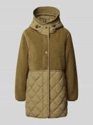 Fuchs Schmitt Teddyfell Mantel mit Knopfleiste und Eingrifftaschen in ...