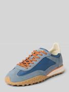 HOFF Sneaker aus Leder-Mix mit Logo-Detail Modell 'Bridge' in Blau, Gr...
