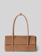 Mango Shoulder Bag aus echtem Leder Modell 'EROS' in Mittelbraun, Größ...