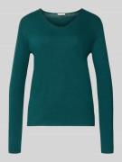 Tom Tailor Regular Fit Pullover aus Baumwoll-Viskose-Mix in Dunkelgrue...