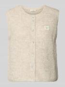 American Vintage Regular Fit Weste mit Alpaka-Woll-Anteil in Hellgrau ...