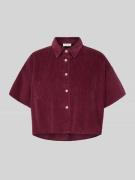 American Vintage Cropped Hemdbluse mit Knopfleiste Modell 'PADOW' in B...