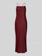 Jake*s Cocktail Cocktailkleid mit Wasserfall-Ausschnitt in Bordeaux, G...