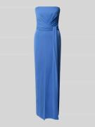 Lauren Ralph Lauren Abendkleid mit Beinschlitz Modell 'ESTILA' in Blau...