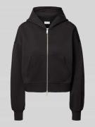 Calvin Klein Jeans Oversized Sweatjacke mit Kapuze in Black, Größe M