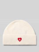 HUGO Beanie aus Schurwoll-Mix Modell 'SENTIALY_HAT' in Offwhite, Größe...