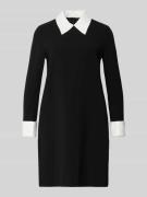 Max Mara Studio Tailliertes Cocktailkleid mit Kontrast Manschetten Mod...