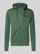 EA7 Emporio Armani Slim Fit Sweatjacke mit Kapuze in Gruen, Größe L