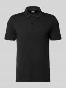 BOSS Poloshirt mit Brand-Schriftzug in Black, Größe XL