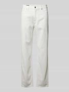 Emporio Armani Stoffhose mit 5-Pocket-Design in Weiss, Größe 36
