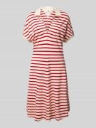 Tommy Hilfiger Tailliertes Polo-Minikleid aus Lyocell-Mix in Rot, Größ...