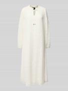 s.Oliver BLACK LABEL Loose Fit Jacquard-Kleid mit Taillenband in Offwh...