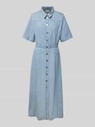 Gestuz Jeanskleid mit 1/2-Arm Modell 'sauda' in Hellblau, Größe 36