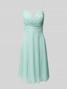 TROYDEN COLLECTION Cocktailkleid mit Taillenband in Mint, Größe 32