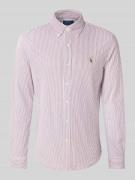 Polo Ralph Lauren Freizeithemd mit Knopfleiste in Bordeaux, Größe L