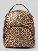 Liu Jo White Rucksack mit Allover-Animal-Print in Mittelbraun, Größe 1