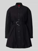 HUGO Tailliertes Hemdblusenkleid aus reiner Baumwolle Modell 'KUMIRA' ...