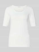 Christian Berg Woman Slim Fit T-Shirt mit Rundhalsausschnitt in Offwhi...