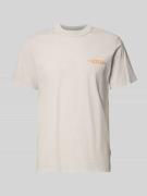 Replay Regular Fit T-Shirt mit Logo-Print in Sand, Größe L