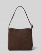 Mango Shoulder Bag aus echtem Rindsleder Modell 'IGOR' in Dunkelbraun,...