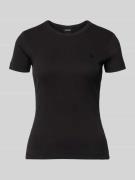 G-Star Raw Slim Fit T-Shirt mit Logo-Stitching in Black, Größe L