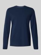 Christian Berg Men Longsleeve mit geripptem Rundhalsausschnitt in Dunk...