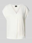 s.Oliver BLACK LABEL Relaxed Fit Blusenshirt im Fabric Mix in Weiss, G...