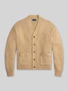 Polo Ralph Lauren Regular Fit Strickjacke aus reiner Baumwolle in Came...
