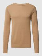 Gant Pullover mit Label-Stitching Modell 'PIQUE' in Beige, Größe XL