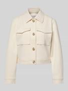 s.Oliver RED LABEL Relaxed Fit Hemdjacke mit Viskose-Anteil in Ecru, G...