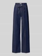 Christian Berg Woman Wide Leg Jeans mit Bindegürtel in Marine, Größe 3...