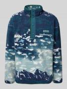 COLUMBIA Sweatshirt aus Teddyfell in Marine, Größe S