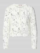 Christian Berg Cocktail Regular Fit Jacke aus floraler Spitze in Ecru,...