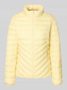 s.Oliver RED LABEL Slim Fit Steppjacke mit Stehkragen in Hellgelb, Grö...