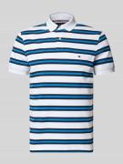 Tommy Hilfiger Regular Fit Poloshirt aus Baumwoll-Mix in Marine Melang...