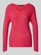 Vero Moda Regular Fit Pullover mit V-Ausschnitt Modell 'CREWLEFILE' in...